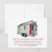 Aankondiging verhuizen tiny house (Voorkant / Achterkant)
