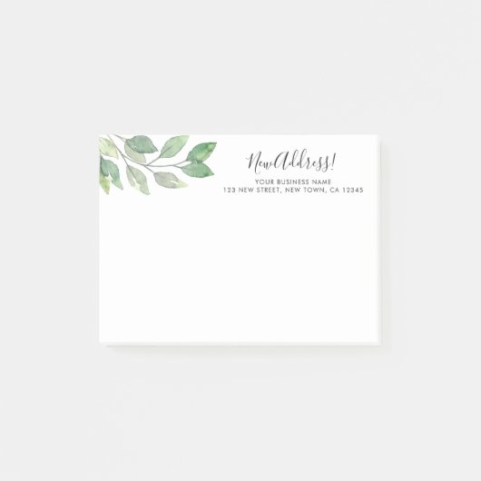 Aankondiging verhuizing bedrijf post-it® notes (Voorkant)