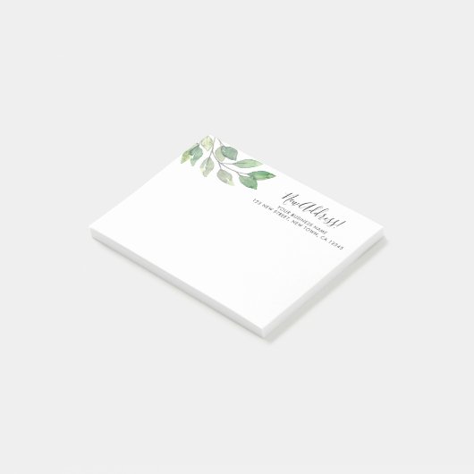 Aankondiging verhuizing bedrijf post-it® notes (Schuin)