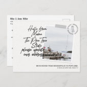 Aankondiging verhuizing bestemming Maine (Voorkant / Achterkant)