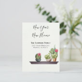 Aankondiging verhuizing Wij zijn verhuisd Nieuwjaa (Staand voorkant)