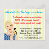 Aankondiging verkoop schoonheid, zout of makreel (Voorkant)