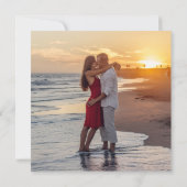 Aankondiging verloofde collage foto bruiloft (Achterkant)