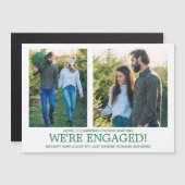 Aankondiging verloving 2 Magnetische fotokaart (Voorkant / Achterkant)