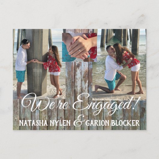 aankondiging verloving briefkaart (Voorkant)