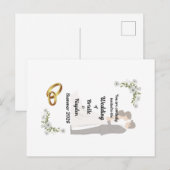 Aankondiging verloving briefkaart (Voorkant / Achterkant)