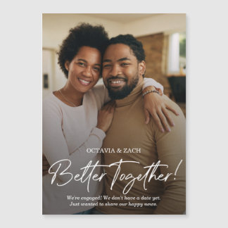 Aankondiging Verloving foto's beter bij elkaar