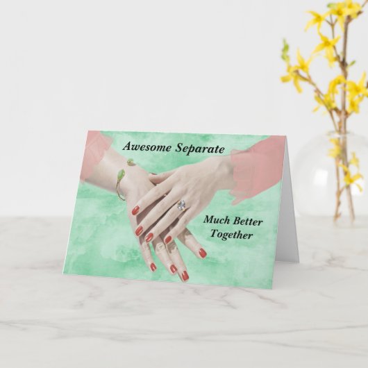 Aankondiging verloving hand met ring (Gele Bloem)