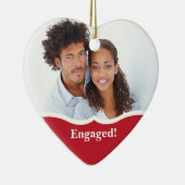 Aankondiging verloving keramisch ornament (Rechts)