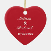 Aankondiging verloving keramisch ornament (Achterkant)