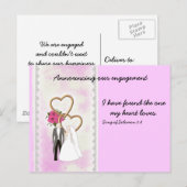 Aankondiging verloving met Bijbelversie (Voorkant / Achterkant)