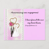 Aankondiging verloving met Bijbelversie (Voorkant)