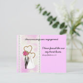 Aankondiging verloving met Bijbelversie (Staand voorkant)