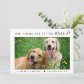 Aankondiging Verloving moderne foto foto's (Staand voorkant)