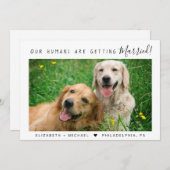 Aankondiging Verloving moderne foto foto's (Voorkant / Achterkant)