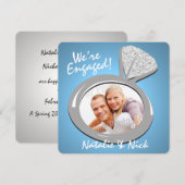 Aankondiging verloving Ring Foto (Voorkant / Achterkant)