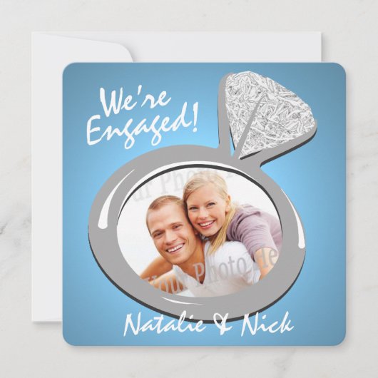 Aankondiging verloving Ring Foto (Voorkant)