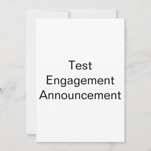 Aankondiging Verloving test (Voorkant)