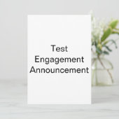Aankondiging Verloving test (Staand voorkant)