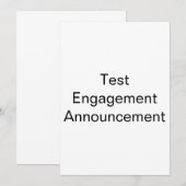 Aankondiging Verloving test (Voorkant / Achterkant)
