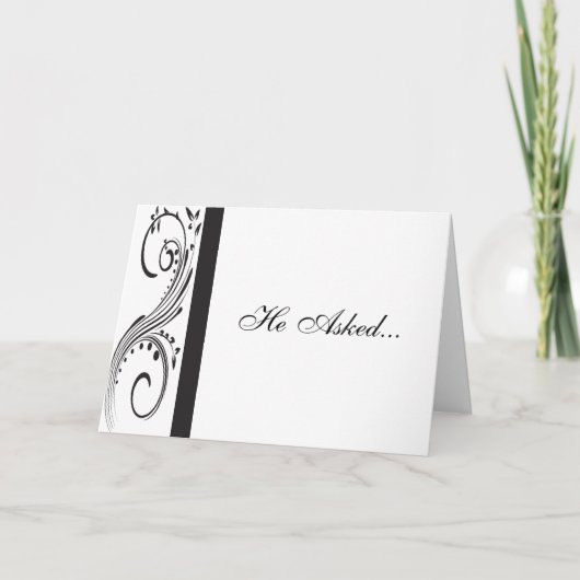 Aankondiging Verloving zwarte en witte zwitjes (Voorkant)