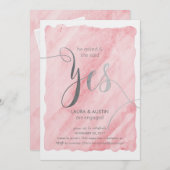 Aankondiging verlovingsfeest Ze zei ja (Voorkant / Achterkant)