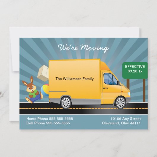 Aankondiging verplaatsen vrachtwagen (Voorkant)