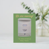 Aankondiging verplaatsen Witte Mailbox Aangepaste  Briefkaart (Staand voorkant)