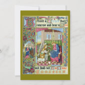 Aankondiging Victoriaans Era Kerst Kaart (Voorkant)