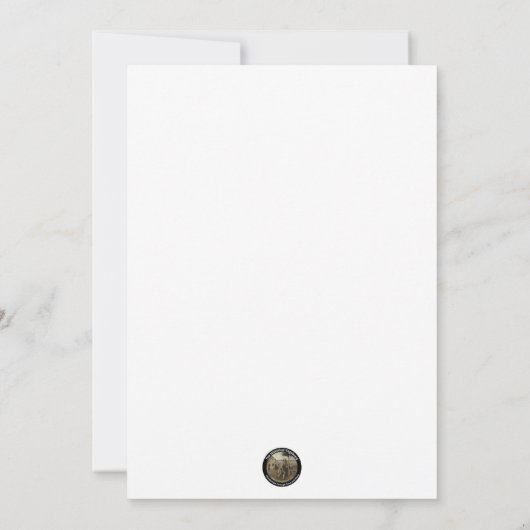 Aankondiging Victoriaans Era Kerst Kaart (Achterkant)