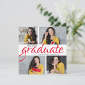 Aankondiging vier foto-Afstuderen (Staand voorkant)