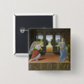 Aankondiging Vierkante Button 5,1 Cm (Voorkant /achterkant)