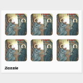 Aankondiging Vierkante Sticker (Vel)