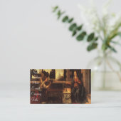 "Aankondiging" Visitekaartje (Staand voorkant)