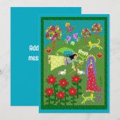 Aankondiging volkskunst gepersonaliseerd (Voorkant / Achterkant)