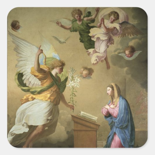 Aankondiging vóór 1652 vierkante sticker (Voorkant)
