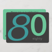 Aankondiging voor 80e verjaardag van Charcoal and  (Voorkant / Achterkant)