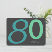 Aankondiging voor 80e verjaardag van Charcoal and  (Staand voorkant)