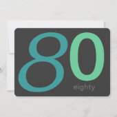 Aankondiging voor 80e verjaardag van Charcoal and  (Voorkant)