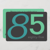 Aankondiging voor 85e verjaardag van Charsteenkool (Voorkant / Achterkant)