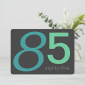 Aankondiging voor 85e verjaardag van Charsteenkool (Staand voorkant)