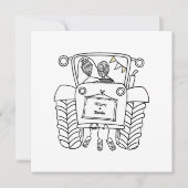 Aankondiging voor Aangepaste landbruiloft tractor (Voorkant)