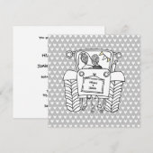 Aankondiging voor Aangepaste landbruiloft tractor (Voorkant / Achterkant)