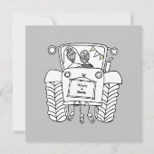 Aankondiging voor Aangepaste landbruiloft tractor (Voorkant)