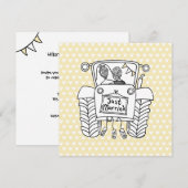 Aankondiging voor Aangepaste landbruiloft tractor (Voorkant / Achterkant)