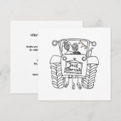 Aankondiging voor Aangepaste landbruiloft tractor (Voorkant / Achterkant)