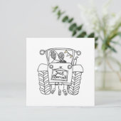 Aankondiging voor Aangepaste landbruiloft tractor (Staand voorkant)