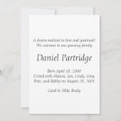 Aankondiging voor adoptie van snoepgoed (Achterkant)