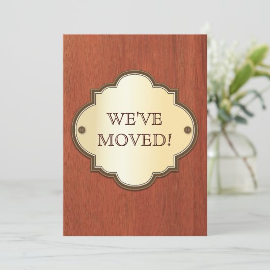 Aankondiging voor beweging deur Plaque (Staand voorkant)