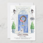 Aankondiging voor beweging van witte portier voora (Voorkant)